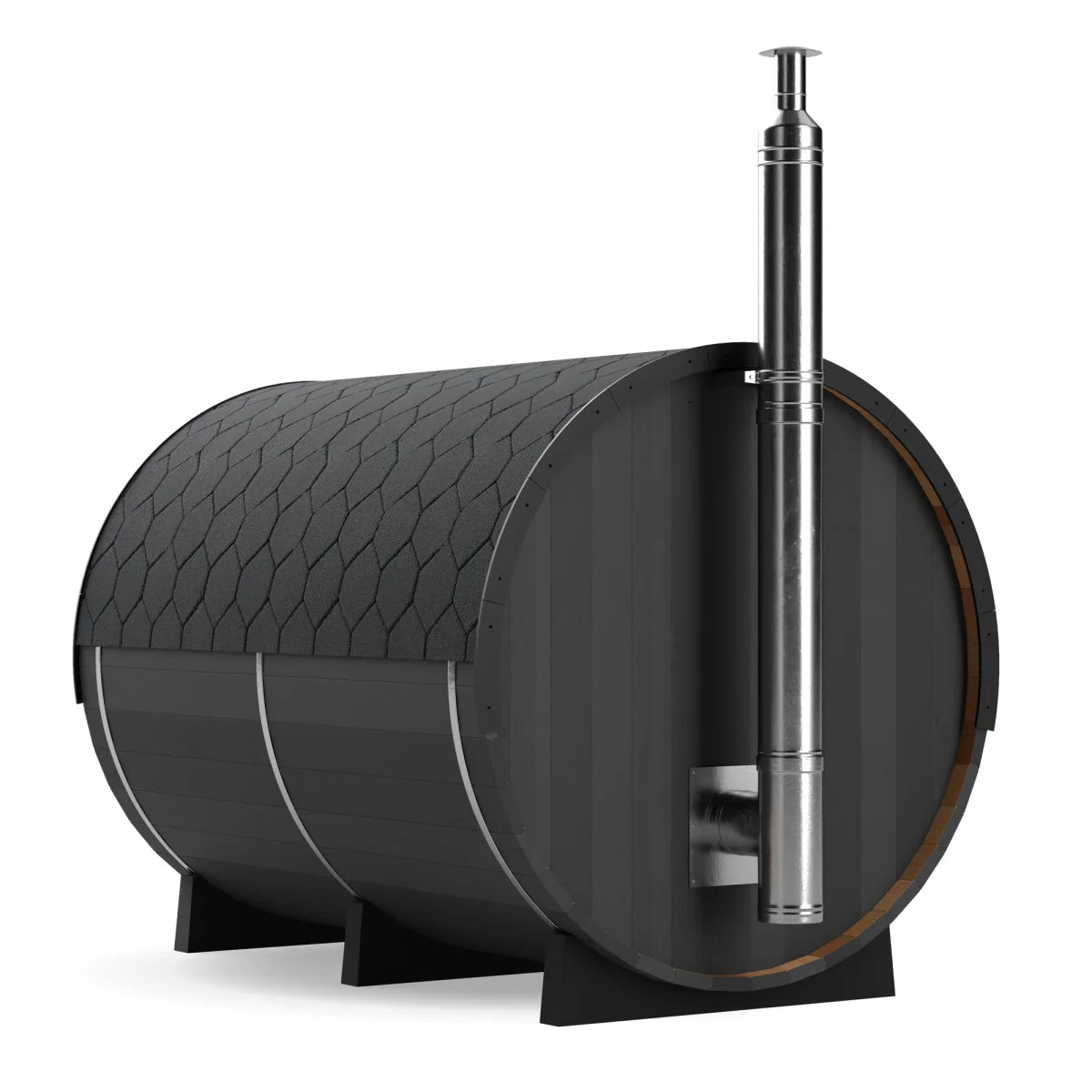 Black Cedar Barrel Sauna